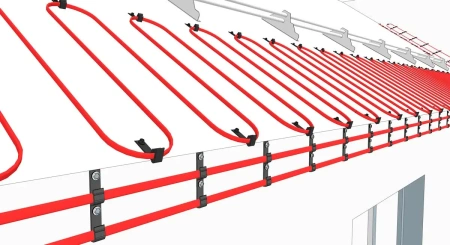Зажим RX/У для крепления греющего кабеля на капельник, ендова, резервуар