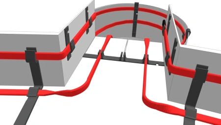 Зажим RX/3В (КМ/3В) для крепления греющего кабеля в водосборном лотке