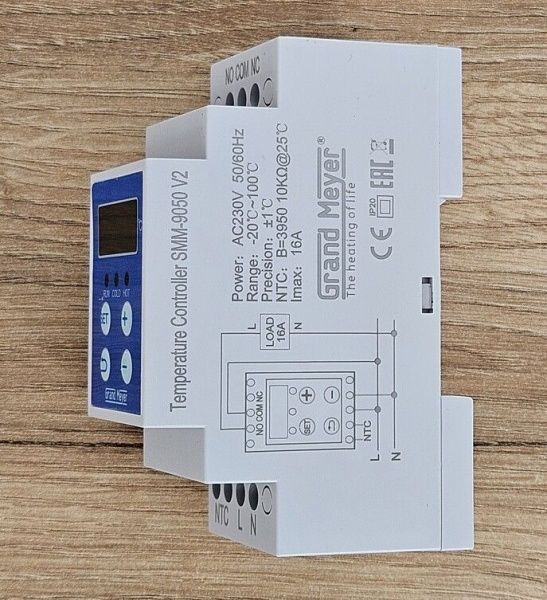 SMM-9050 Универсальный терморегулятор на DIN-рейку